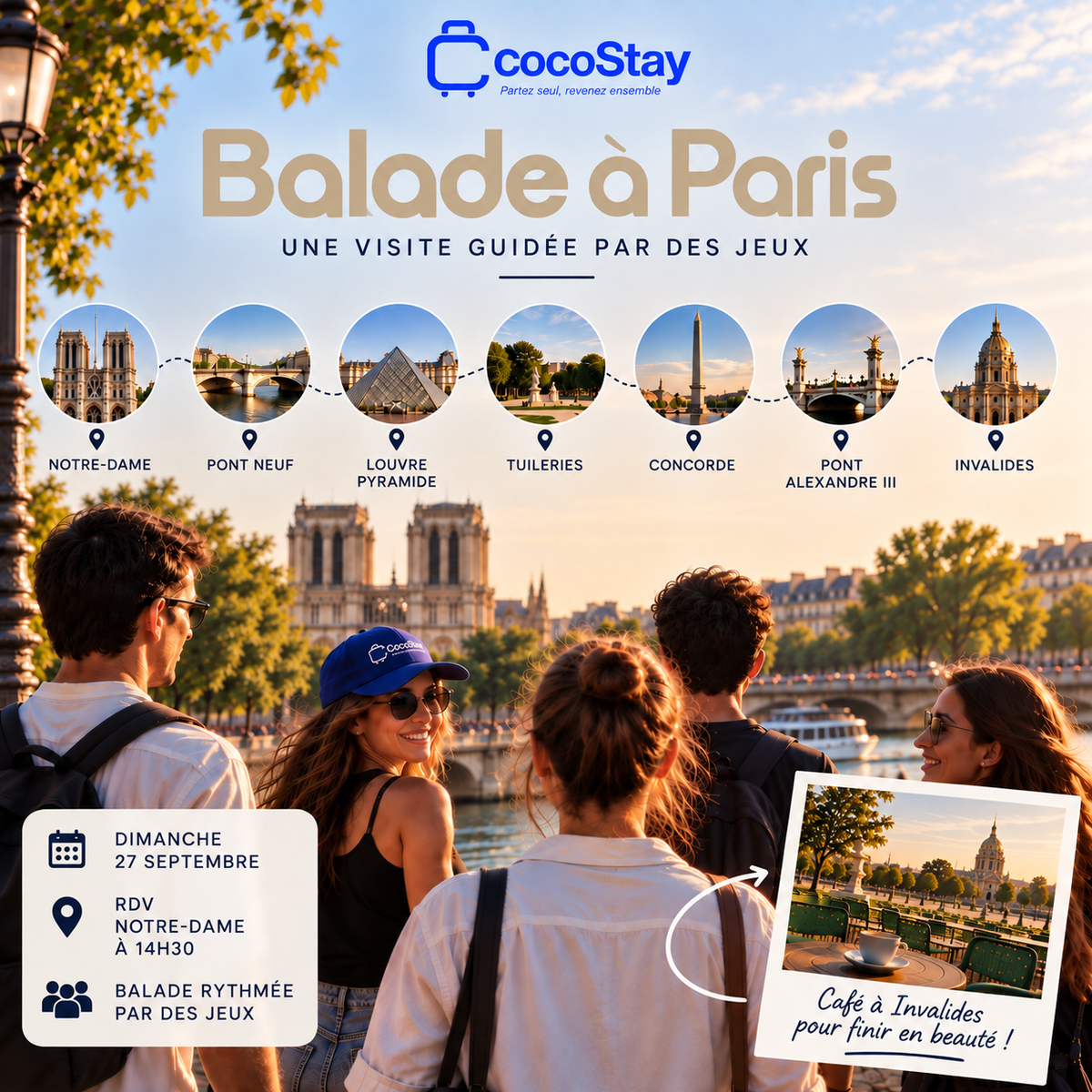 Balade touristique à Paris 🚶 - Dimanche 27 Septembre 14h30