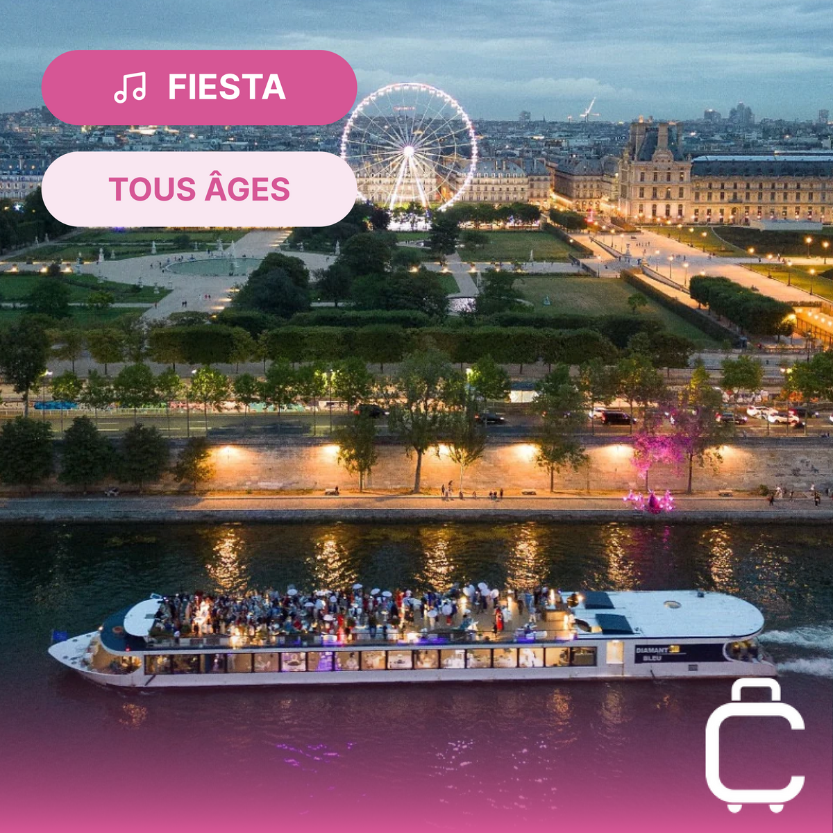 Dîner-croisière festif sur la Seine 🥂 Vendredi 25 septembre